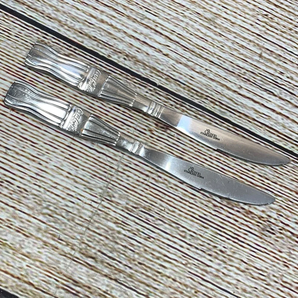 Coca-Cola Gibson Stainless China Knife Set, Bottle Handle,‎ Collectible
